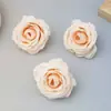 You Zhi Flores Artificiais Rosa de Seda Feitas à Mão Materiais DIY Flor Falsa Realista de Alta Qualidade Decoração Vaso Flor