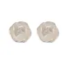 Aogou Pendientes de Botón Flor de Cobre Chapado en Oro de 18 Quilates con Flor de Circonita Incrustada, Nicho Transfronterizo Lujo Ligero, para Mujer, Pendiente Versátil Elegante INS