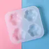 Molde de Resina de Cristal DIY Patinha de Gato Amazon Três Tipos de Moldes para Pingente Pendurado de Resina de Patinha de Gato Artesanato Criativo de Gato Feito à Mão