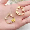 Mistura 8 Pingentes de Borboleta Flor Hueca para Broca de Gotejamento DIY Colar Pulseira Brincos Acessórios de Joia Venda Quente Transfronteiriça