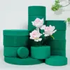 Cubo de Barro para Flores Redondo Abrazo Rápido Cubo de Bendiciones Espuma Floral para Arreglos Florales Caja Vacía Grande Cesta de Flores Pequeña Embalaje para Ramo de Flores Venta al por Mayor
