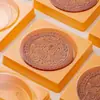 Caja de Embalaje Grande para Pasteles de Luna con Tapa, Piezas de 0.5 kg, una Bandeja Redonda de Plástico Inferior, Bolsa Sellable Engrosada para Empaquetadora de Pasteles de Luna