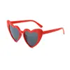 Nuevas Gafas de Sol de Plástico con Forma de Corazón de Amor Transfronterizas Protección Solar Gafas de Sol de Moda Tendencia Armazón Grande Gafas de Corazón de Durazno Lindas