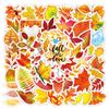 50 hojas de otoño pegatinas de graffiti de Acción de Gracias bicicleta cuaderno coche eléctrico pegatinas para vaso de agua pegatinas