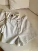 Pantalones Cortos de Lino Estilo Old Money para Mujer 2026 Nuevo Verano Simples Casual Versátiles Relajados Holgados Adelgazantes de Pierna Ancha