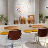 Mesa estilo antiguo mediterráneo, Silla Ocean Board, Sofá tapizado, Mesa de comedor de café, Taburete, Silla moderna estilo coreano