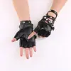 Nuevos Guantes de Cuero para Bailar Cuero Mujer Genial Punk Primavera y Verano Nightclub Performance Guantes para Pole Dance