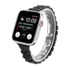 Adequado para apple iwatch9 pulseira de aço inoxidável com sete elos cintura fina pulseira de relógio apple watch8 relógio feminino