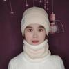 Gorro Calentador de Cuello Unisex, Gorro con Protección para los Oídos, Gorro Postparto, Gorro de Punto, Gorro de Punto Engrosado con Forro de Forro Polar para Otoño e Invierno, Forma de Campana