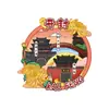 Imanes de Refrigerador de Madera Kaifeng Imanes Magnéticos Creativos Productos Culturales y Creativos Tendencia Nacional Imanes de Refrigerador Souvenirs Turísticos de Henan Imanes de Refrigerador al por Mayor