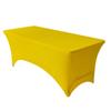 Toalha de mesa retangular elástica de poliéster para comércio exterior transfronteiriço Capa de mesa de coquetel Capa de mesa elástica para festa ao ar livre para casamento