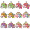 Colgante de Resina de Dibujos Animados Transfronterizo Nube Arcoíris Dulce Estrella Colgante Hecho a Mano DIY Colgante para Collar Pendientes Accesorios de Joyería