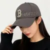 Gorra de Béisbol de Ala Dura Ampliada y Profundizada para Hombres y Mujeres, Estilo Coreano con Bordado 3D Letra B, Gorra Versátil y Adelgazante para la Cara para Hombres