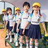 Nuevos uniformes de verano para clases de primaria, juegos deportivos, uniformes escolares para niños, trajes de manga corta, uniformes de jardín de infancia, nuevos uniformes de verano