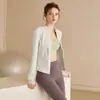 Ropa deportiva, Ropa de yoga, Chaqueta, Ajuste ceñido para mujer, Secado rápido, Top deportivo para correr, fitness, pilates, Ropa de ciclismo