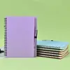 Nuevo A5 con cuaderno de espiral para bolígrafo en stock, se puede imprimir logo, bloc de notas simple, fresco, para estudiantes, libro de espiral