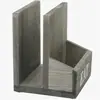Caixa de armazenamento de guardanapos cinza vintage, porta-armazenamento de mesa de jantar, porta-organizador
