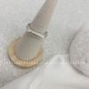 Anillo básico de ala ancha cuadrado Dongdaemun de Corea del Sur para mujer, plata de ley, personalizado, estilo simple y frío, moda