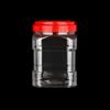 Frasco de Plástico Sellado con Tapa Cuadrado Gran Capacidad Empaque Frasco Transparente para Alimento para Mascotas Venta al por Mayor Botella de Plástico con Asa Tapa