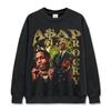 Hip hop rap transfronterizo A USD AP Rocky camiseta de manga corta estampada retro americana vintage Rapper wear marea