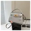 Bolsa Cuadrada Pequeña de Mano de Alta Gama al por Mayor para Mujer, Nuevo Estilo Verano 2025, Bolso de Hombro con Patrón de Cocodrilo de Lujo Ligero, Bolso Cruzado para Viajes Diarios