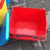 Cubo de plástico cubierto cubo de pesca portátil caja de almacenamiento engrosada cubo de almacenamiento para exteriores taburete caja para escena de tripulación grande