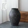 Estilo Silencioso Jarrón Vintage Cerámica Gruesa Jarra de Cerámica para Casa de Huéspedes Nuevo Estilo Chino Cerámica Inserto para Flores Secas Maceta de Balcón Decoración del Hogar