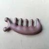 Terapia de Massagem com Pente de Galho de Cervo de Seis Garras de Dupla Finalidade, Raspagem e Dragagem, Raspagem Multifuncional para Olhos, Cabeça e Couro Cabeludo, Penteamento de Meridianos