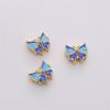 Cobre oro 18K cloisonné cuentas de joyería hechas a mano diy flores mariposa cuentas conservadoras del color pulsera material para abalorios