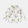 Camisas de Manga Larga para Niños 2026 Primavera y Otoño Nuevas Moda Estilo Coreano Camisas Estampadas Tops de Dibujos Animados para Niños Tendencia al por Mayor