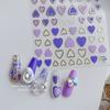 Tomoni relevo nail art adesivos amor Rao cooperação 5D adesivos de unha fofos Phnom Penh amor nail art joias atacado