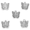 Acessórios de joias de liga DIY Pingente de borboleta Pulseira Chaveiro Suporte de decoração D2134