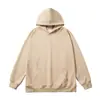 Roupas Masculinas Mistura de Algodão e Seda Leite Manga Longa Amazon Primavera Outono Cor Sólida Moletom Unisex Solto