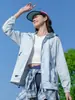 Roupa de Proteção Solar Estilo Montanha para Mulheres, Nova Jaqueta de Proteção UV de Seda Gelada Leve, Solta e Respirável para Uso ao Ar Livre no Verão para Mulheres