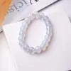 Populares Pulseiras de Vidro Brilhante de 10mm para Meninas, Pulseiras de Cristal da Moda para Estudantes, Pulseiras Macias que Envolvem o Dedo para Transmissão ao Vivo