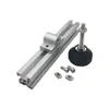 Perfiles de aluminio ruedas tazas para pies pies niveladores ruedas universales sujetadores pies de pezuña conectores piezas de soporte de suelo 3030 4040