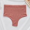Ropa interior de una pieza de alta calidad, sin costuras, de venta caliente, cintura media-alta, que cubre el abdomen, cintura deslizante, alta elasticidad, calzones para mujer