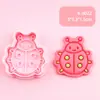 Serie de Insectos Molde para Galletas 3D Realista DIY Diseño de Prensado Tridimensional Cortador Estampador de Galletas Material Seguro
