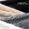 Polainas de Tricô Retrô para Mulheres, Meias Grossas Quentes de Outono/Inverno até o Joelho com Botão Dobrável, Polainas de Tricô Tendência