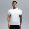 Nova Camiseta de Gola Redonda Plus Size de Verão Shell Macio Clone Algodão Caimento Manga Curta Antirrugas Secagem Rápida Respirável Fitness Masculino
