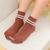 Meias de Cinco Dedos Mais Vendidas no Exterior para Mulheres, Meias de Algodão, Estilo Primavera e Outono, Meia de Cano Médio, Meias Simples para Mulheres, Absorventes de Suor, Quentes, Meias Esportivas de Dedos Separados