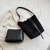 Bolso de Cubo Retro de Gran Capacidad para Comercio Exterior Transfronterizo Bolso Bandolera de Moda de Alta Calidad Bolso de Hombro Casual Simple para Desplazamientos