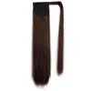 Peluca Europea y Americana Cola de Caballo Extensión de Cabello Lacio Velcro Fibra Química Cola de Caballo Peluca Femenina Cola de Caballo Lista para Usar