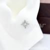 Pendientes de Estrella de Cuatro Puntas de Titanio F136 Estrella de Cuatro Puntas Circonita Estrella de Ocho Puntas Cuerpo de Aleación de Titanio G23 Joyería para Body Piercing Clavo para Hélice de Oreja