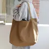Bolsa para el Trayecto Diario Bolsa de Lona para Mujer Gran Capacidad Estilo Coreano Bolsa de Lona Versátil para Salidas Compras Bolsa Grande para Mujer