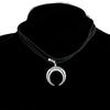 Joyería de comercio exterior de Amazon collar geométrico colgante de media luna collar gargantilla colgante cuerno de luna