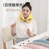 Almohada en Forma de U Color Macarrón Almohada para Cuello para Siesta en la Oficina Almohada Portátil para Viajes Partículas de Espuma Almohada de Avión