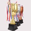 Venta Directa de Fábrica trofeo de metal oro plata cobre reunión deportiva escolar competencia de danza música Cinta Trofeo de Cobre en stock