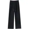 Pantalones Gruesos de Pierna Ancha con Forro de Polar Negro para Mujer, Pantalones de Lana de Cordero Extra Gruesos de Invierno, Pantalones de Lana y Algodón para Exteriores, Pantalones Deportivos Rectos