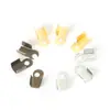 Acessórios de metal para DIY, clipes de posicionamento, fechos de fio, fechos de corda, clipes, acessórios para brincos de pena, materiais para pulseiras e colares, fechos de conexão